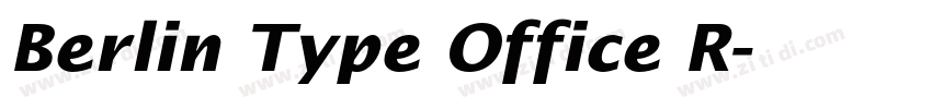 Berlin Type Office R字体转换